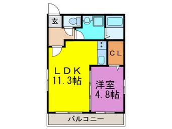 間取図 ステラOne諸岡