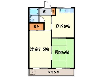 間取図 ふじコーポ