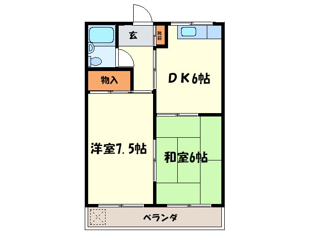 間取り図 ふじコーポ
