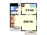 ふじコーポ 1DKの間取り