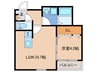 ゲート名島 1LDKの間取り