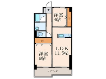 間取図 童子丸第10晴和ビル