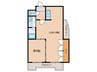 Arche Kitagata 1LDKの間取り