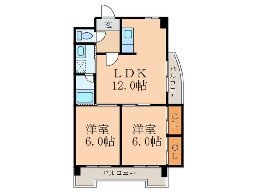 間取図 Arche Kitagata