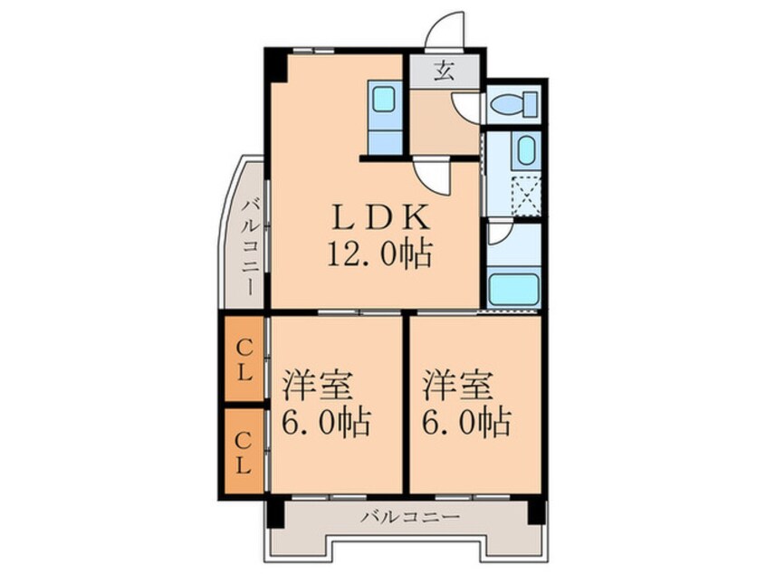 間取図 Arche Kitagata