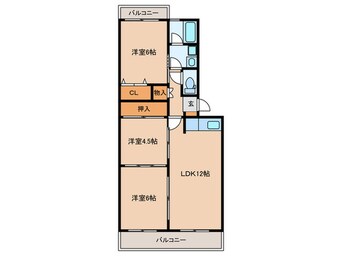 間取図 エクセレント室見