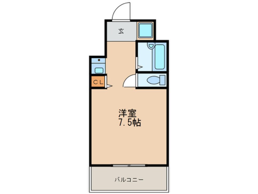 間取図 ﾊﾟﾝﾙﾈｯｸｽｸﾘｽﾀﾙ九大前(303)