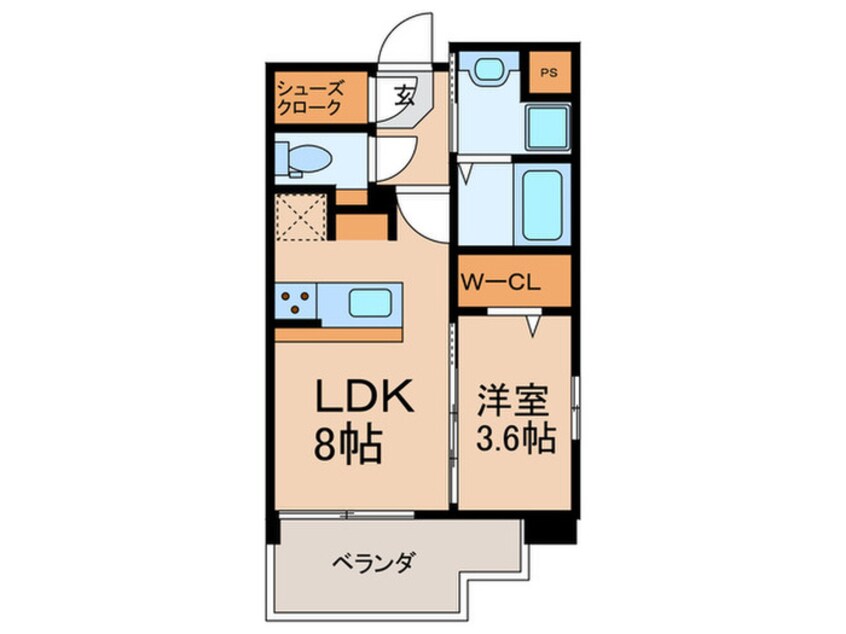 間取図 フェリス香椎