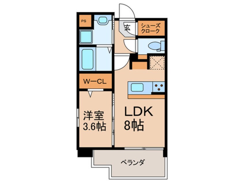 間取図 フェリス香椎