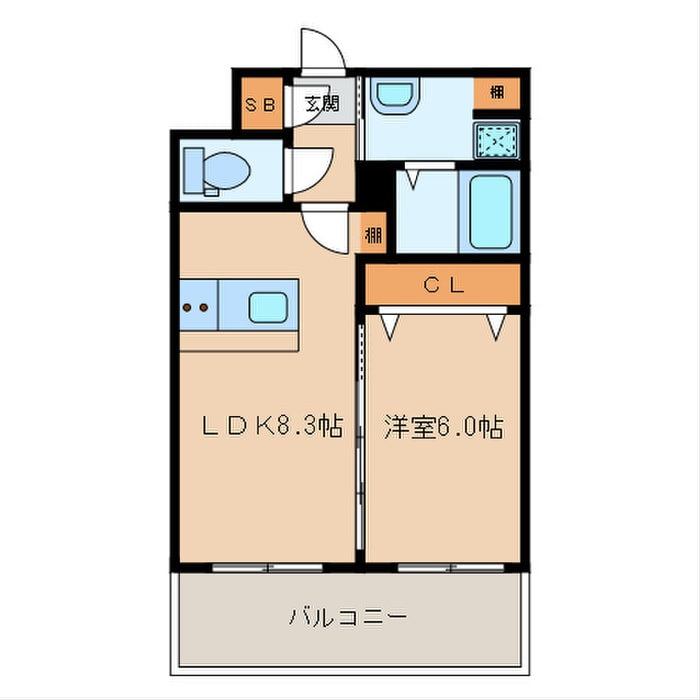 間取り図 ランドマーク香椎駅前