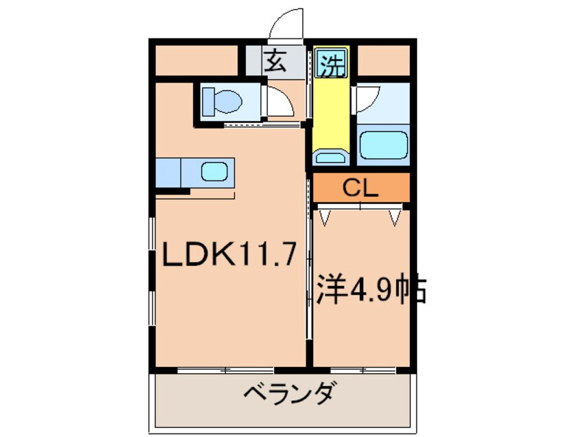 間取図 ラフィ－ネ金田