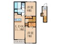 サンデリアーナ糒Aの間取図