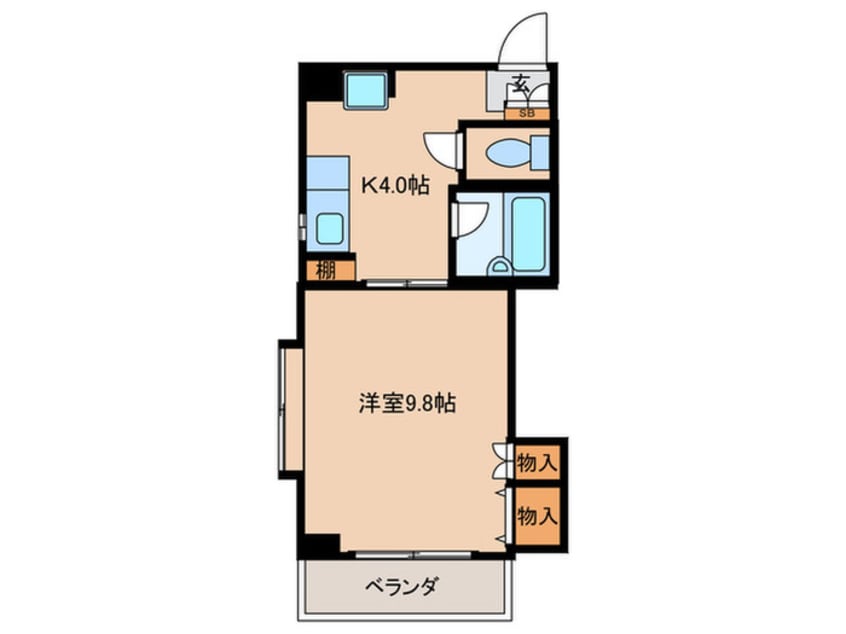 間取図 シャイニングハイツ唐湊