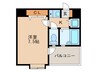Ｋステーションプラザ姪浜 1Kの間取り