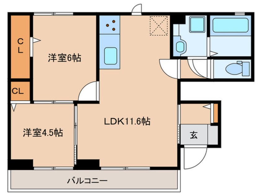 間取図 TORISIA花見が丘