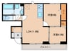 TORISIA花見が丘 2LDKの間取り