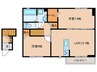 TORISIA花見が丘 2LDKの間取り