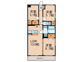 間取図 ポルタ　フォルトゥーナ