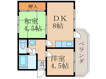 間取図 宮市アパート