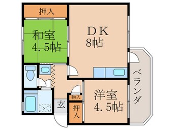 間取図 宮市アパート