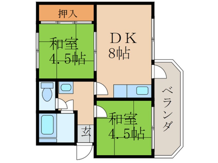 間取図 宮市アパート