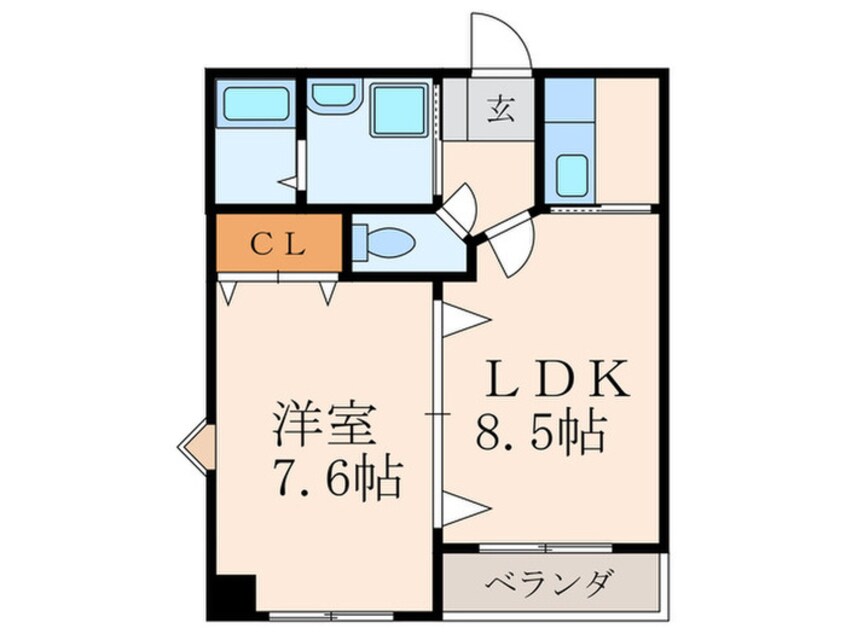 間取図 プレステージ小倉