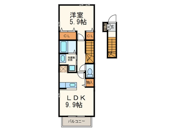 間取り図 パピオコート柳瀬Ａ