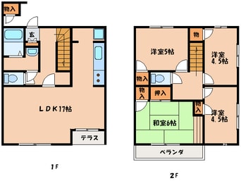 間取図 サザンロ－ドコ－ポラスＢ