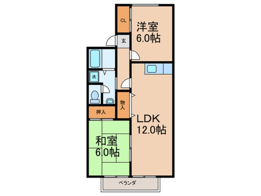 間取図 セジュール大保