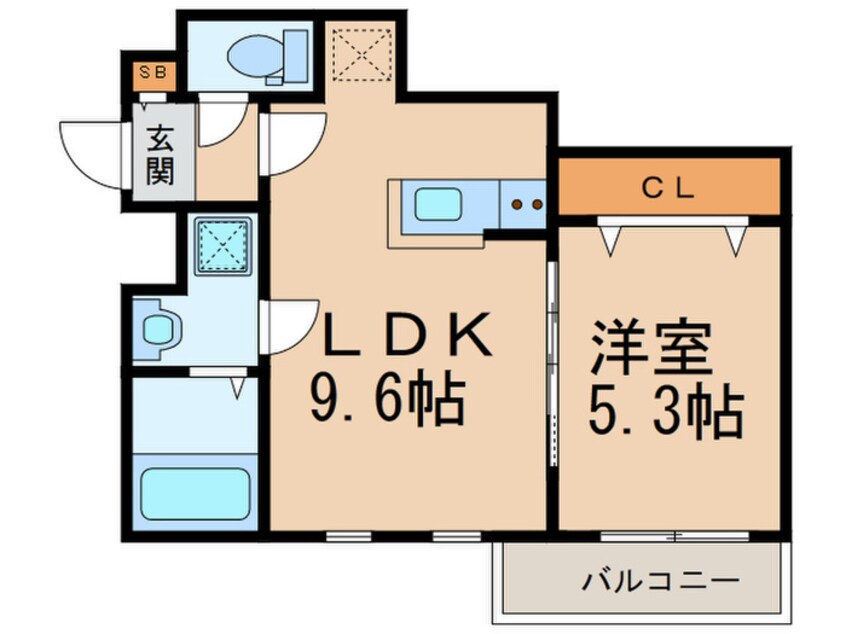 間取図 レソナ南福岡