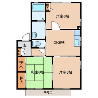間取図 リバプールⅠ