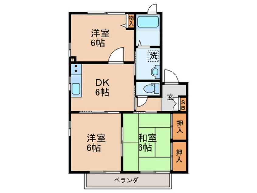 間取図 リバプールⅠ