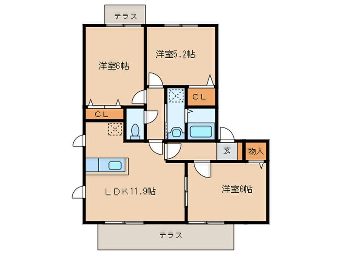 間取り図 シャン・フルール