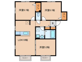 間取図 アンティーム Ａ