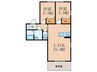 フルール泉台 2LDKの間取り