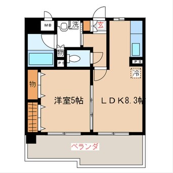 間取図 カマラード吉塚