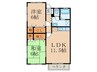 メゾンファミ－ユ２ 2LDKの間取り