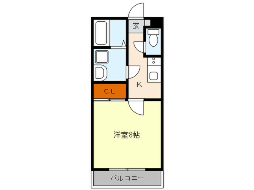 間取図 カーサ・ボニータ和白東B
