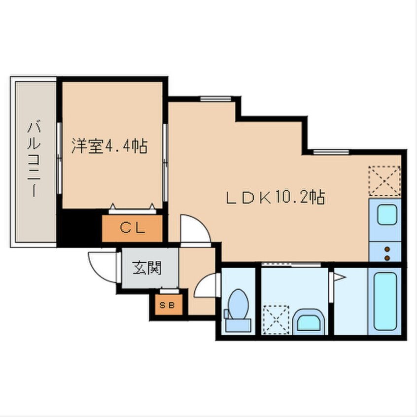 間取図 Cherim戸畑駅前