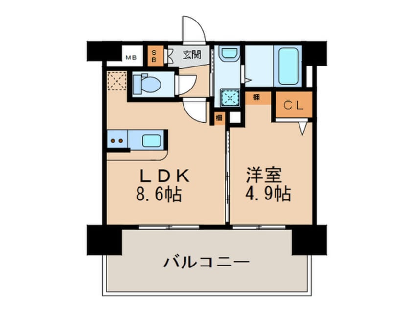 間取図 三島マンション博多駅東