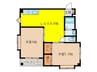 ツインリッチ藤崎Ⅰ 2LDKの間取り