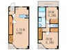 アヴニール吉志 2LDKの間取り