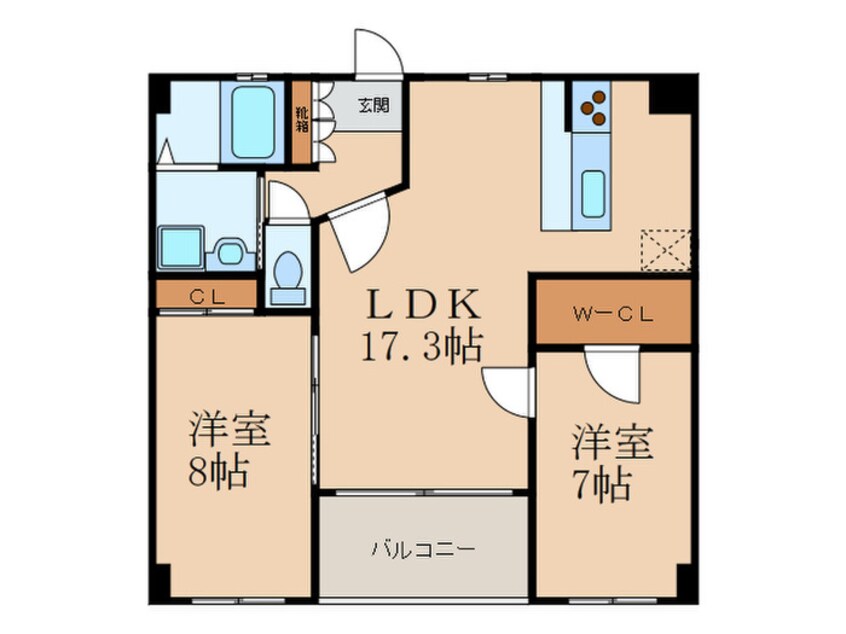 間取図 アヴニール吉志