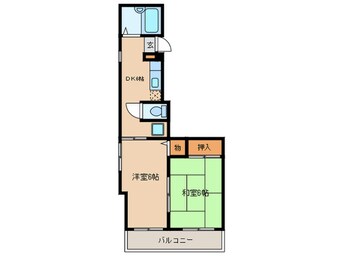 間取図 フォルム姪浜Ⅱ（４０５）