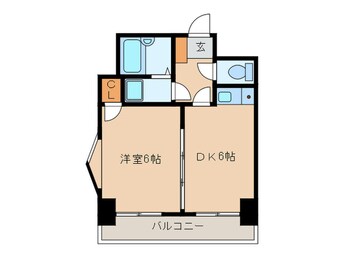 間取図 アクセス天神（606）