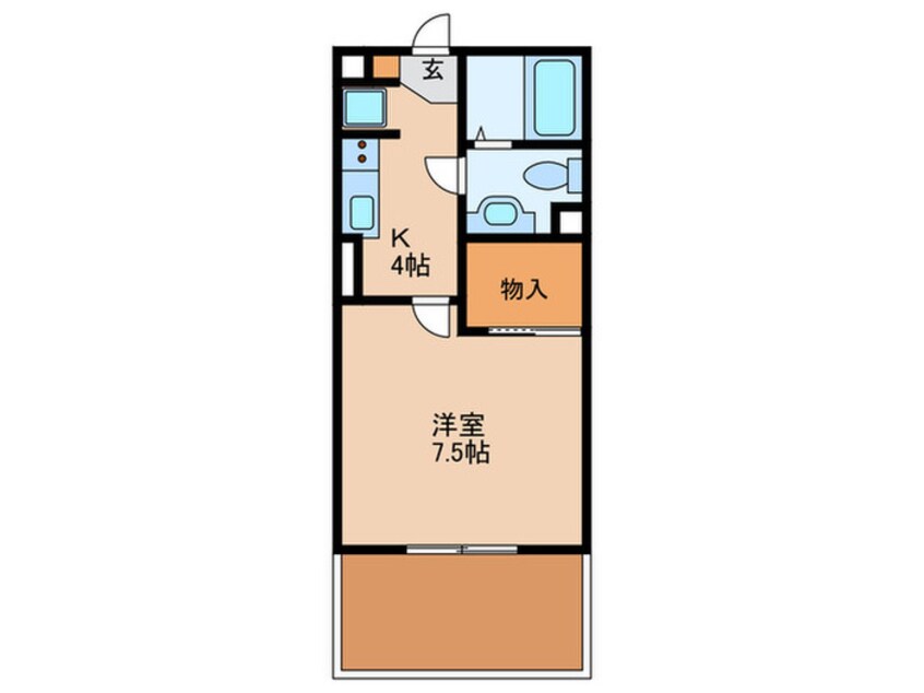 間取図 モナリエＩ′ＬＬ