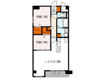間取図 レガリア新宮