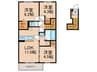 仮）コンフォ－ル　マ－ク 3LDKの間取り