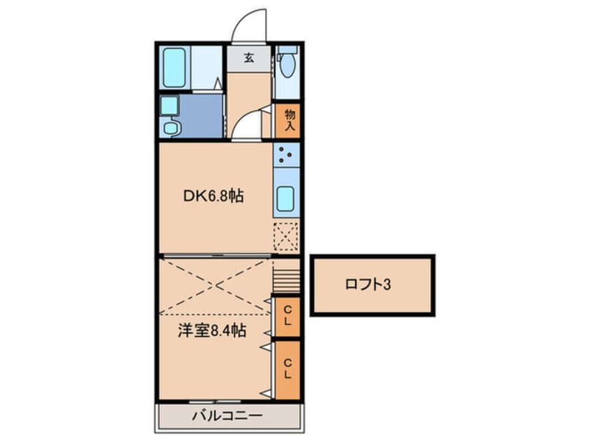 間取図 アモル筑前
