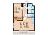行橋パ－クマンションⅠ 1LDKの間取り